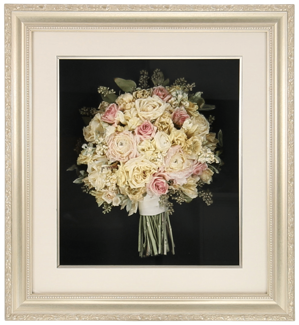 Home 2 Framed wedding bouquet shadowbox preservation display
