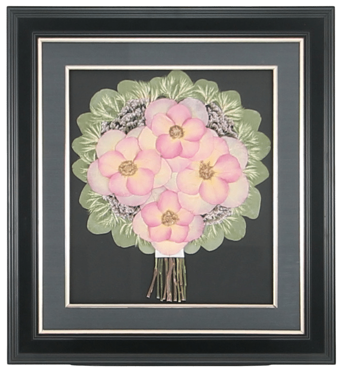 Home 3 Framed pressed wedding flowers preservation display